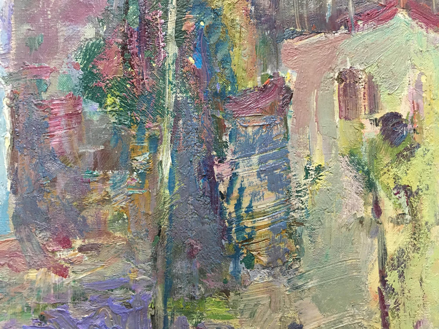 Vibrant Night Balaclava village oil painting by Karpov Andrey Karpov Nikolay Mikhailovich