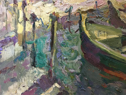 Vibrant impressionist Night Balaclava oil painting by Karpov Andrey Karpov Nikolay Mikhailovich
