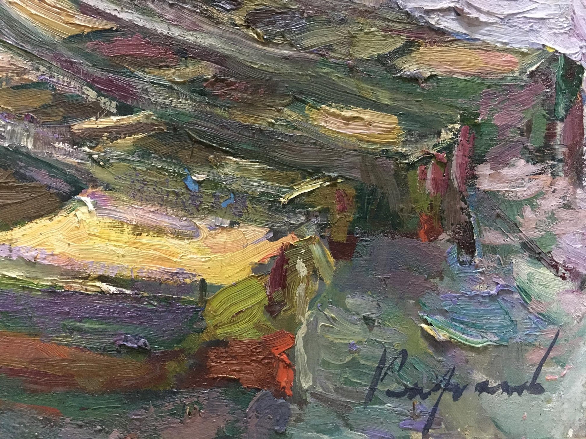 Textured impressionistic oil painting balaclava by Karpov Andrey Karpov Nikolay Mikhailovich