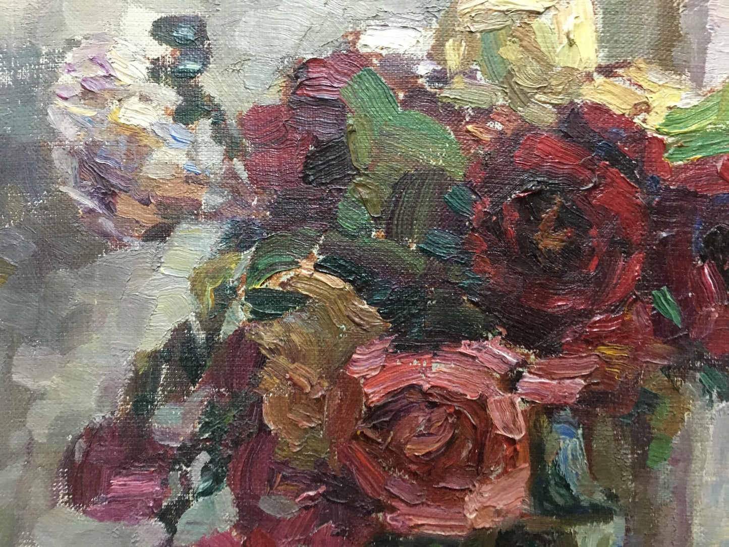 Oil painting of roses still life by Kurnakov Georgy Vasilievich