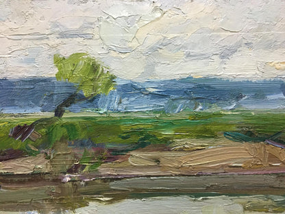 Oil painting of river landscape by Zakharov Fedor Zakharovich