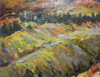 Textured oil painting Field by Migulko Victor Vasilievich landscape