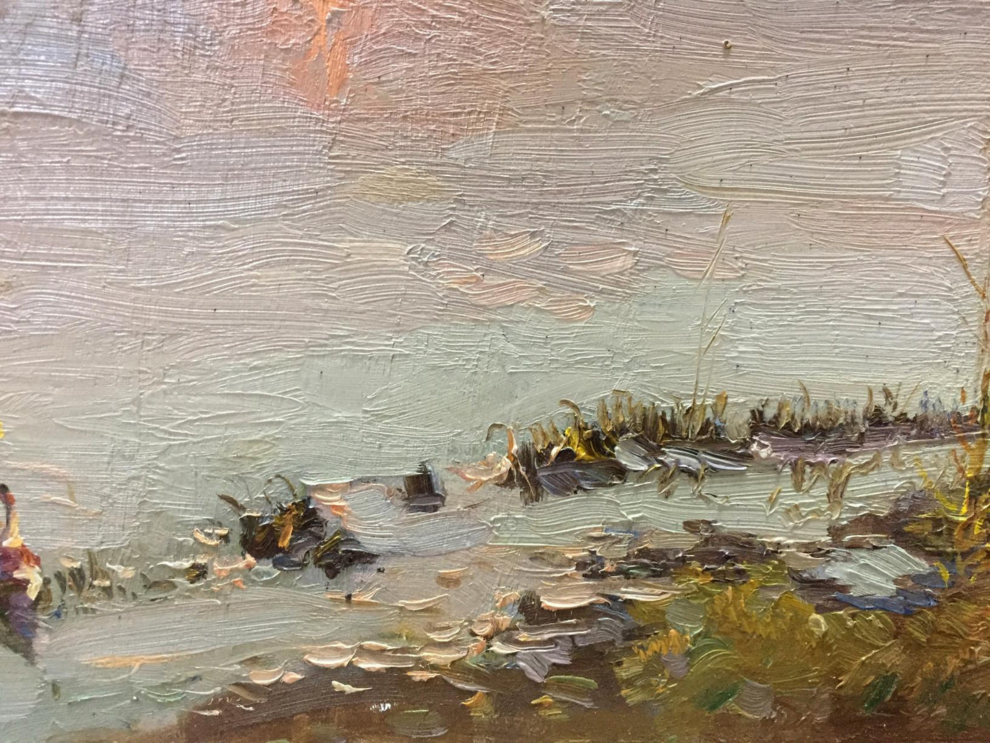 Oil painting The Sun is rising by Zhezher Anatoly Mikhailovich serene landscape