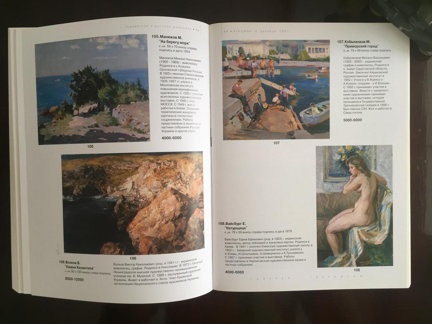 Oil painting Landscape near the coast by Manyukov M.N. in open art catalog