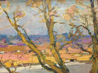Impressionistic oil painting Early winter by Zakharov Fedor Zakharovich