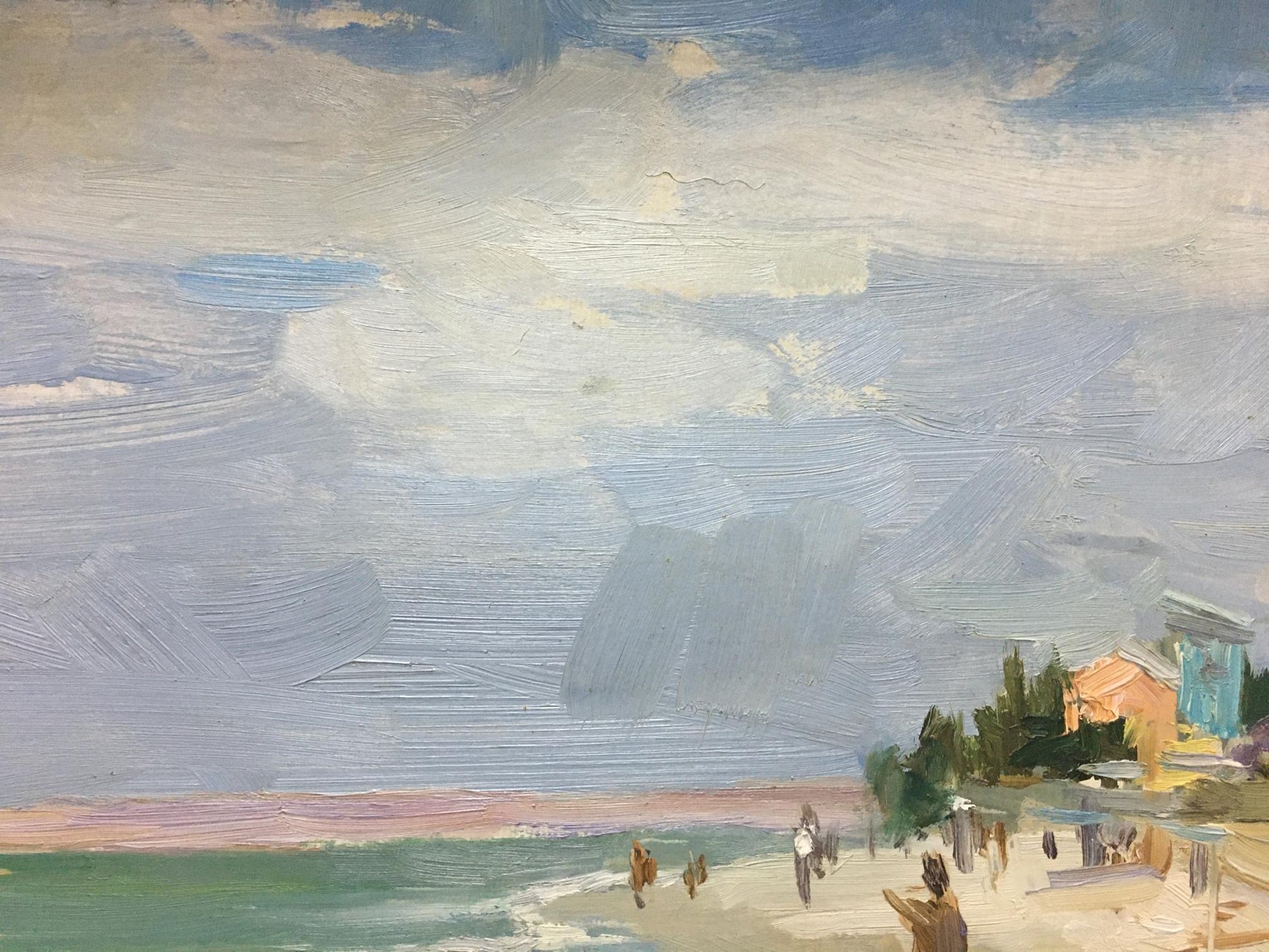 Oil painting of sea shore by Dmitriev Alexander Vladimirovich