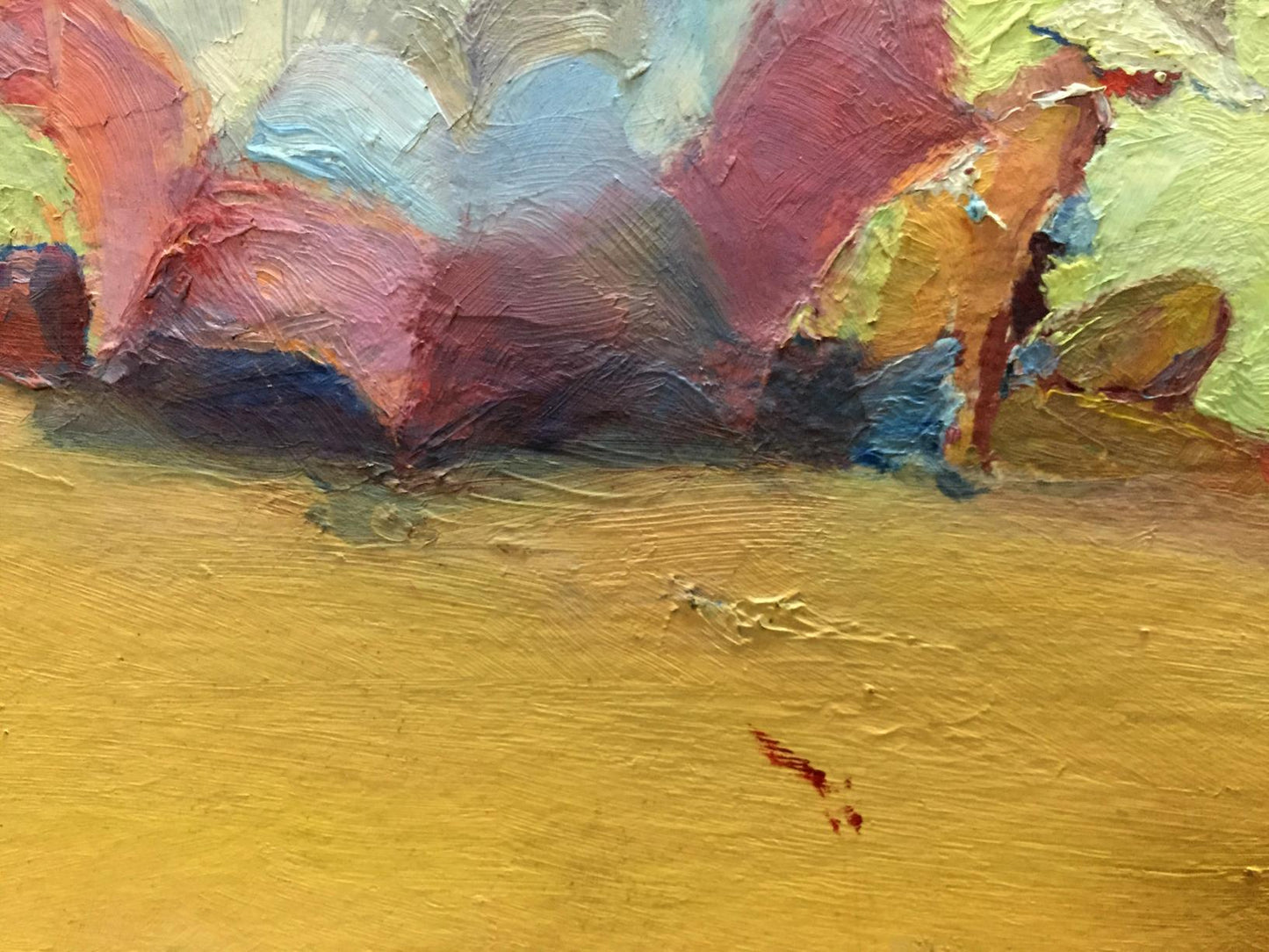 Vibrant impressionist oil painting by P. Tkachenko of people sunbathing