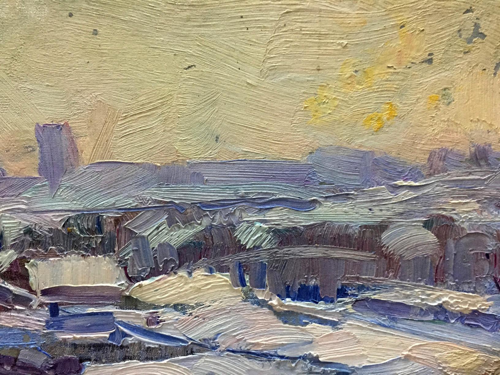 Impressionistic oil painting On Shuliavka by M.y Grigory Semenovich