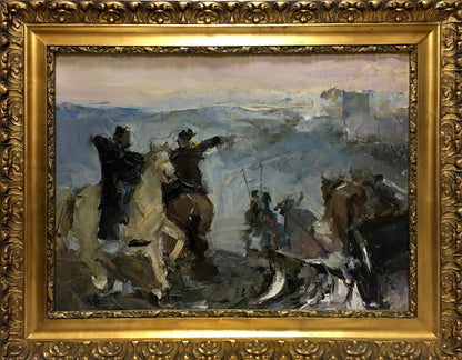 Oil painting Cossacks by Plamenitsky Anatoly Alexandrovich