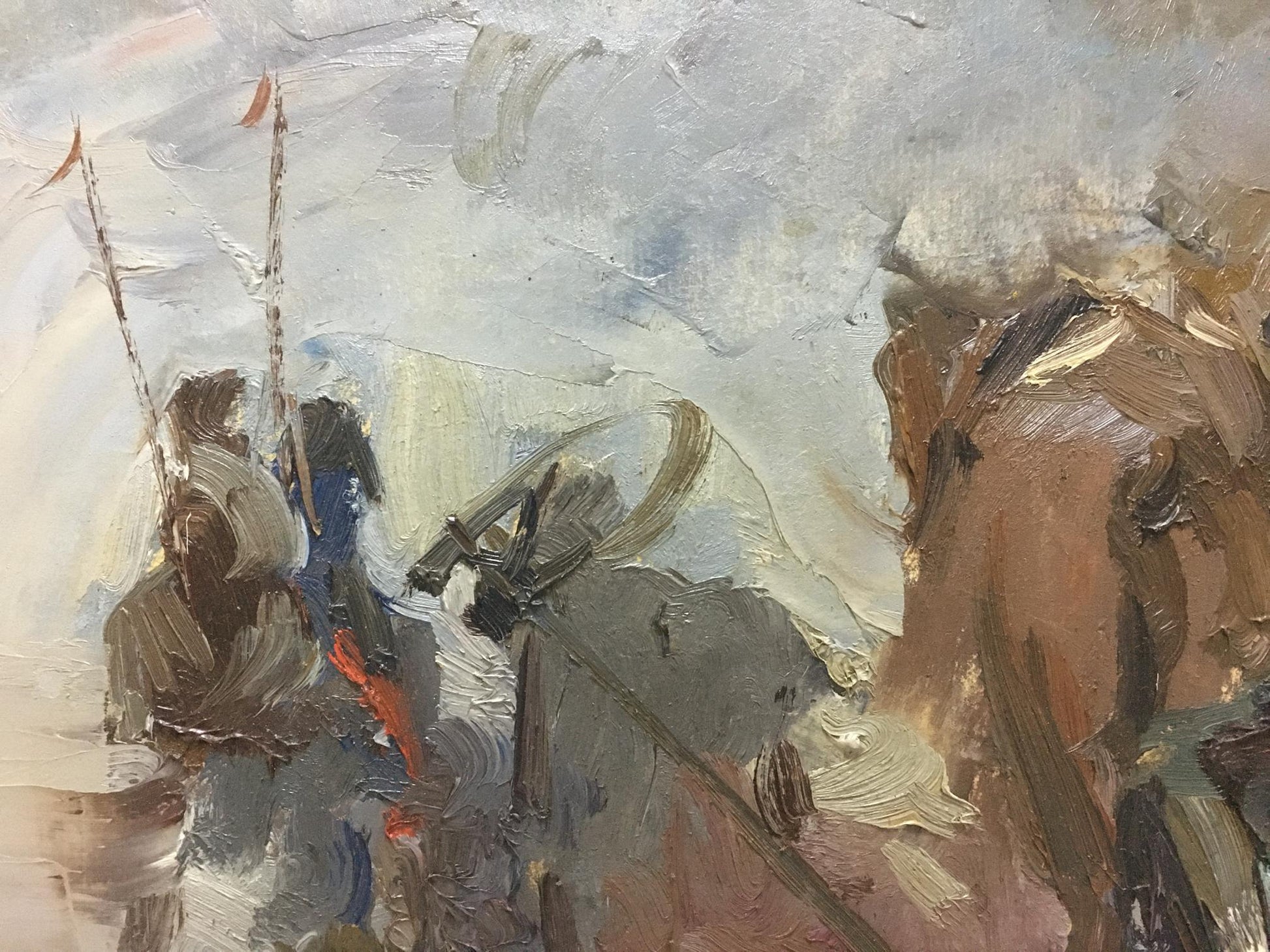 Oil painting of Cossacks by Plamenitsky Anatoly Alexandrovich
