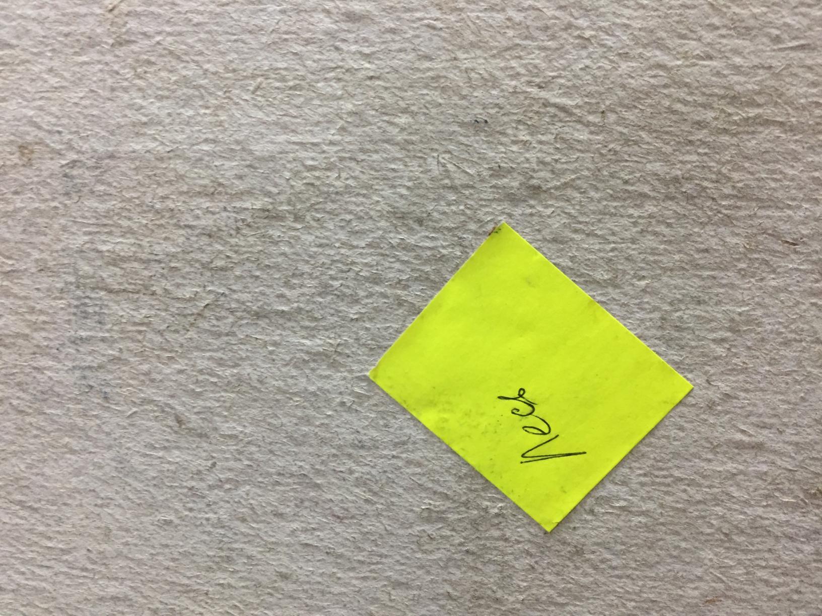 Yellow NEW sticky note on Oil Painting On the Window product