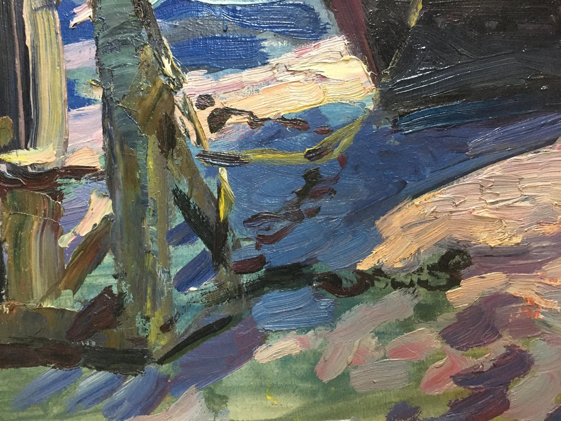 Vibrant impressionist oil painting Off the Coast by Shadrin S. landscape