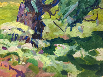Vibrant impressionist oil painting Path to the Forest by Georgy Sergeevich Kolosovsky