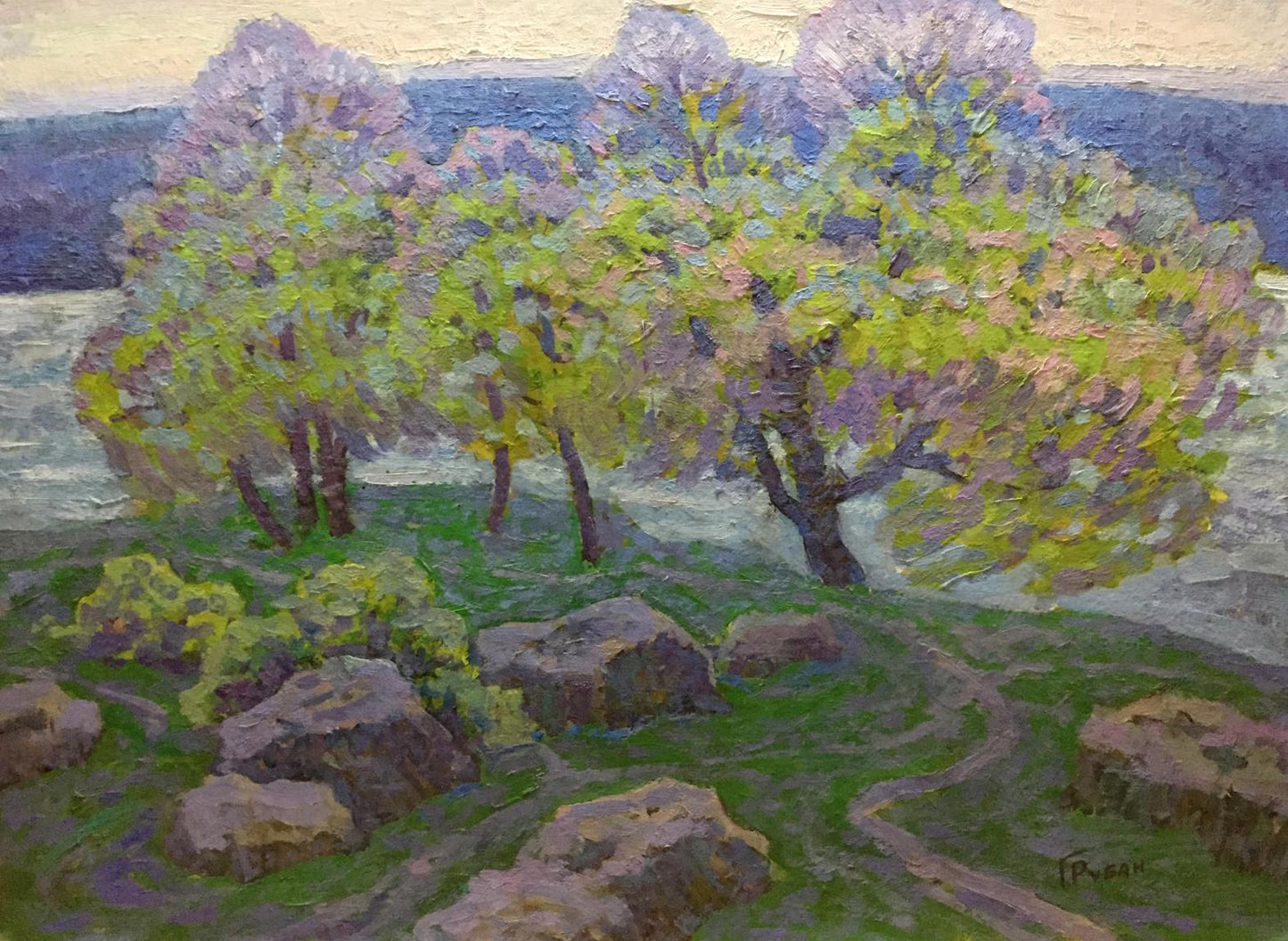 Oil painting Spring in Kherson region by Grigory Savelievich Ruban