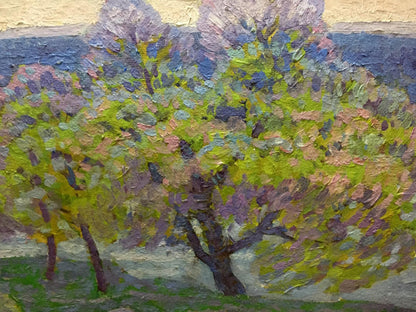 Oil painting Spring in Kherson region by Grigory Savelievich Ruban