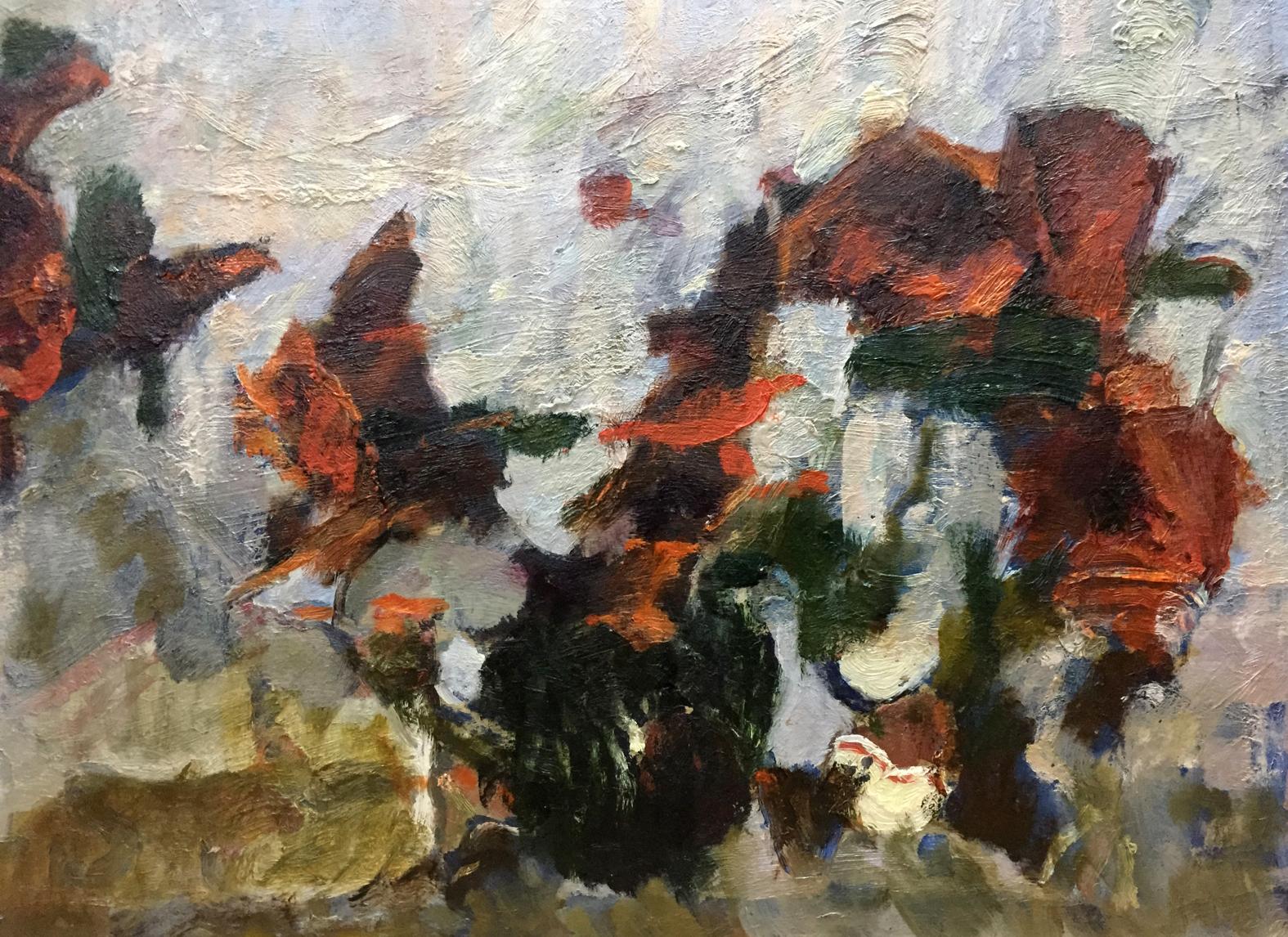 Abstract oil painting Sentiment by Zhurakovsky Victor Petrovich