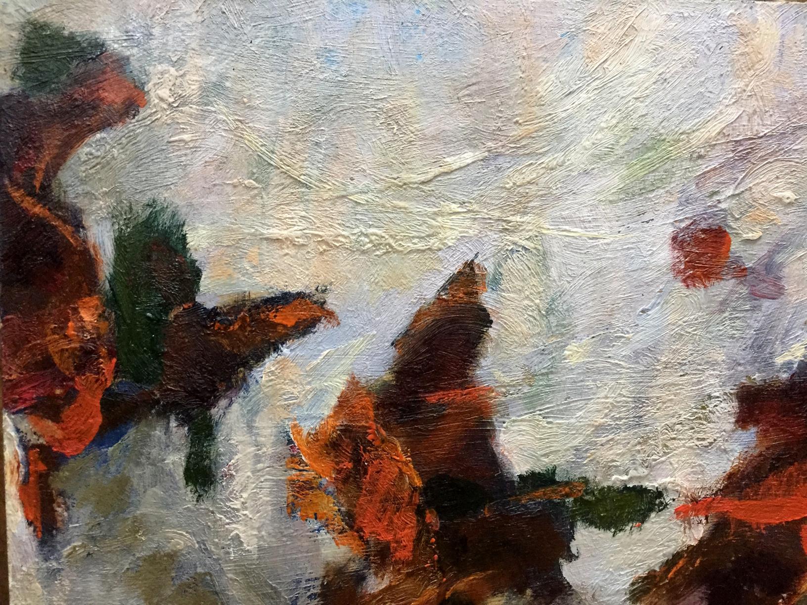 Abstract oil painting Sentiment by Zhurakovsky Victor Petrovich, earthy tones