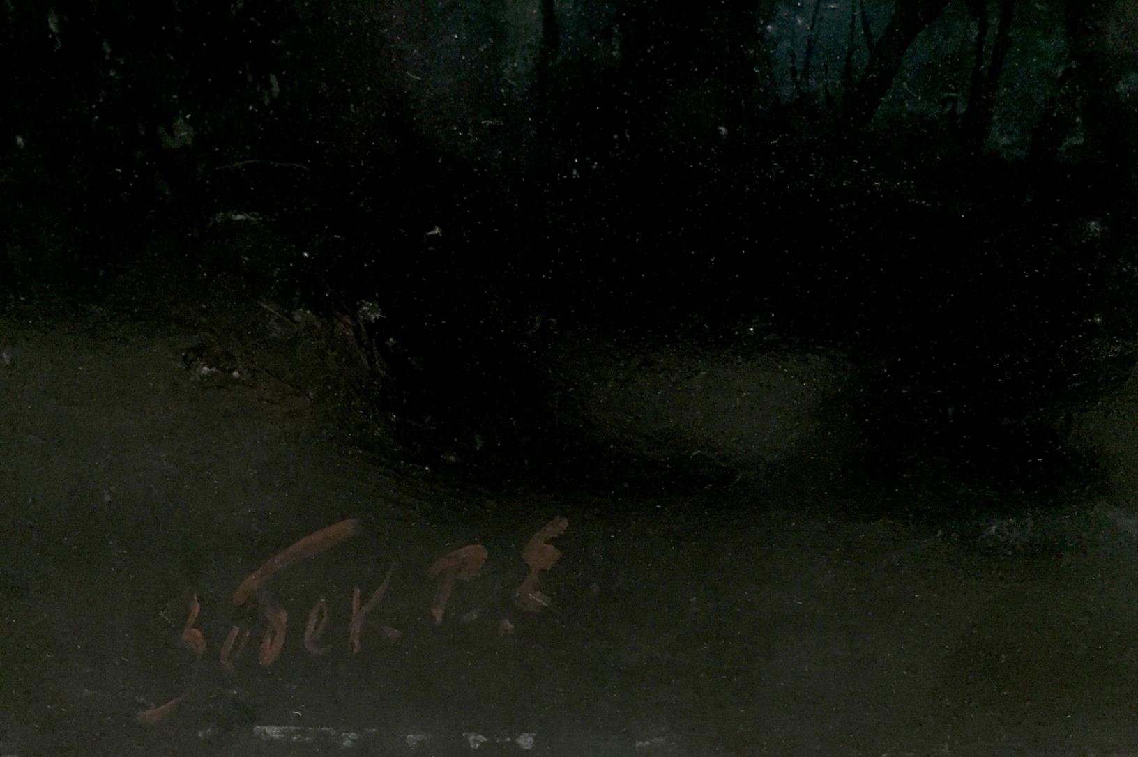 Oil painting Night on the beach by Zebek Vladimir Evgenievich with signature