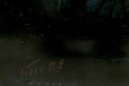 Oil painting Night on the beach by Zebek Vladimir Evgenievich with signature