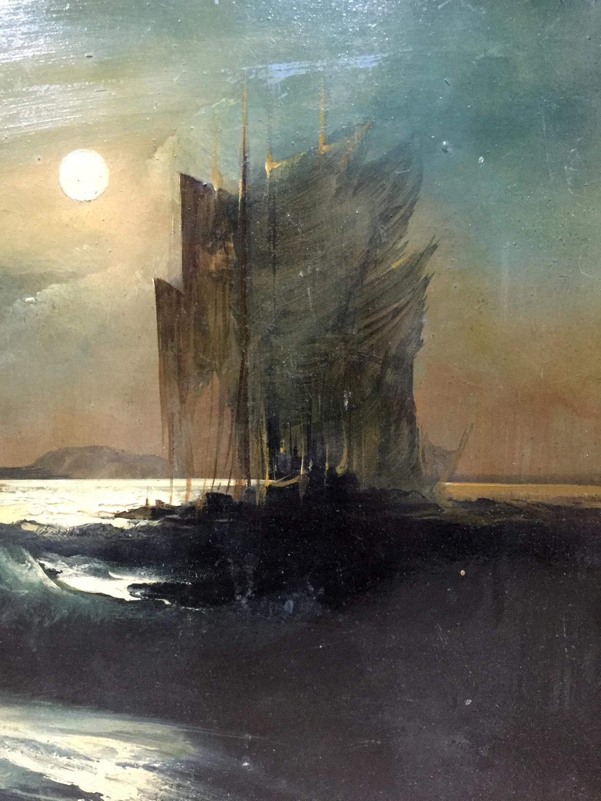 Oil painting Night on the beach by Zebek Vladimir Evgenievich
