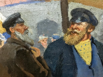Oil painting Ilyinsky fair in Romny by Dubinchuk Victor