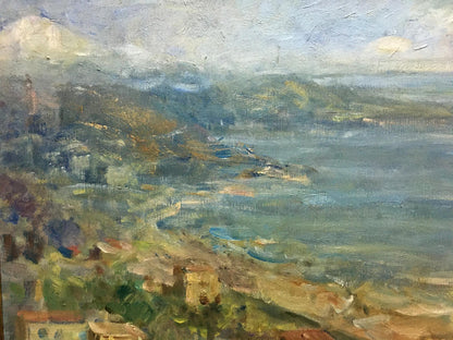Textured oil painting of coastal landscape by Krylov Konstantin Alekseevich