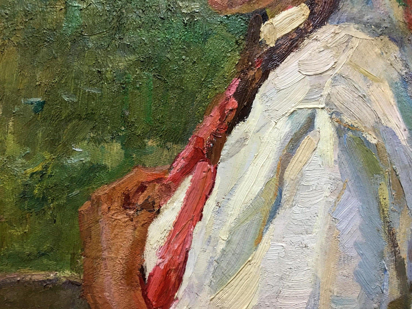 Oil painting of woman portrait by Trohimenko Karp Demyanovich
