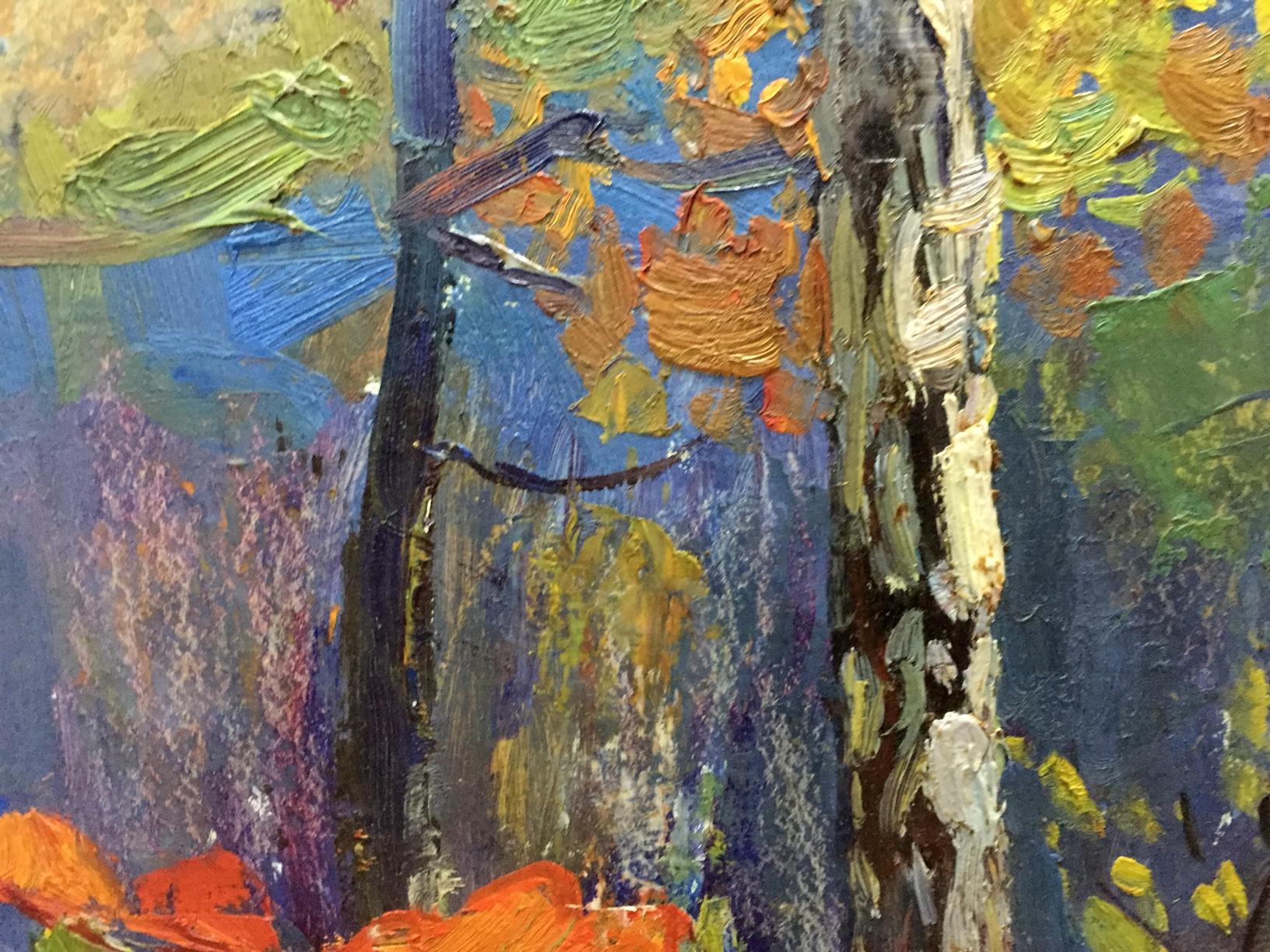 Oil painting of forest landscape by Gantman Moisey Faibovich