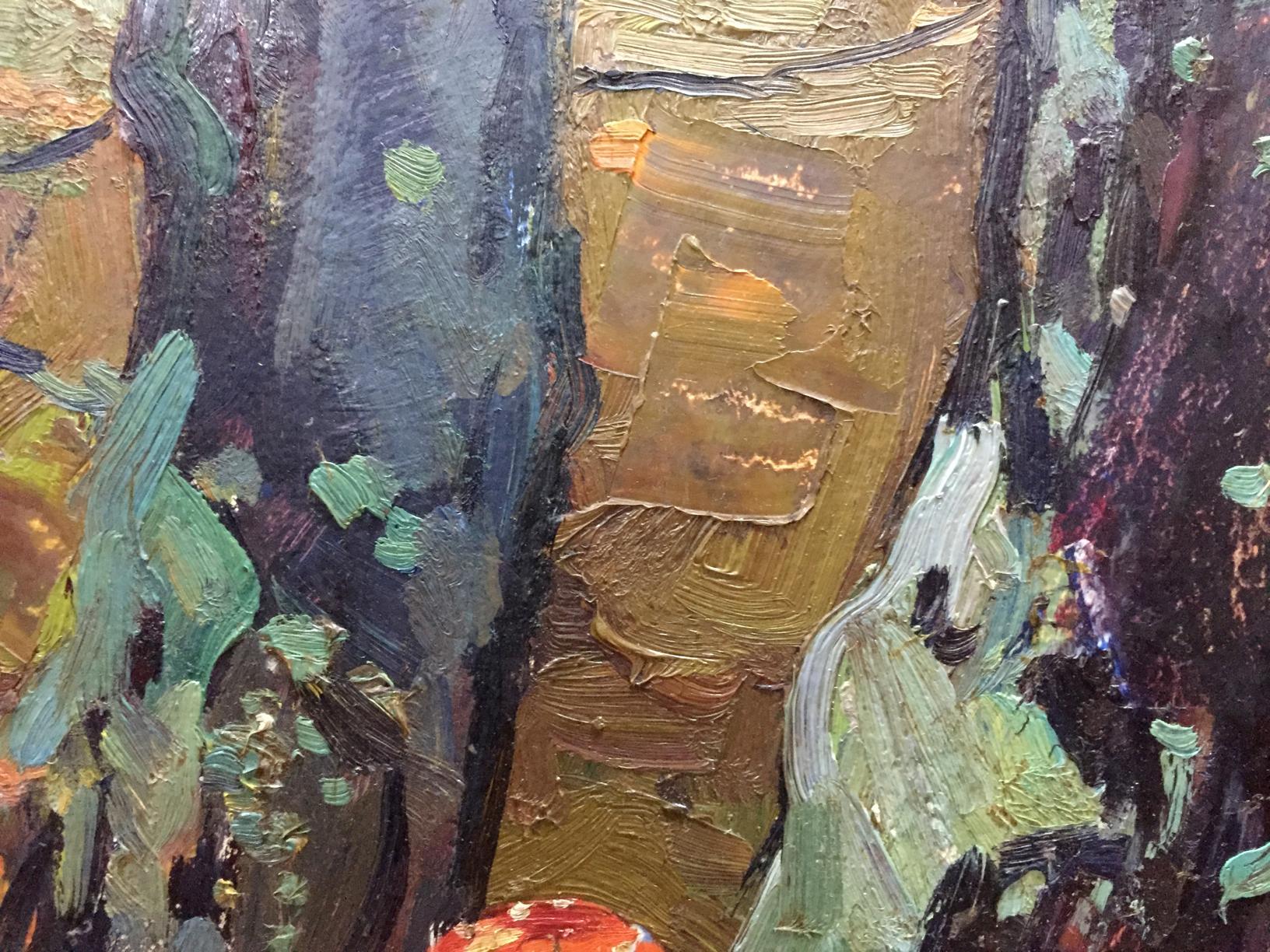 Oil painting of Mushroom glade by Moses Faybovich Gantman
