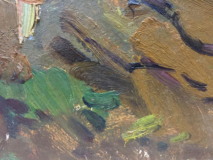 Oil painting of Mushroom glade by Moses Faybovich Gantman