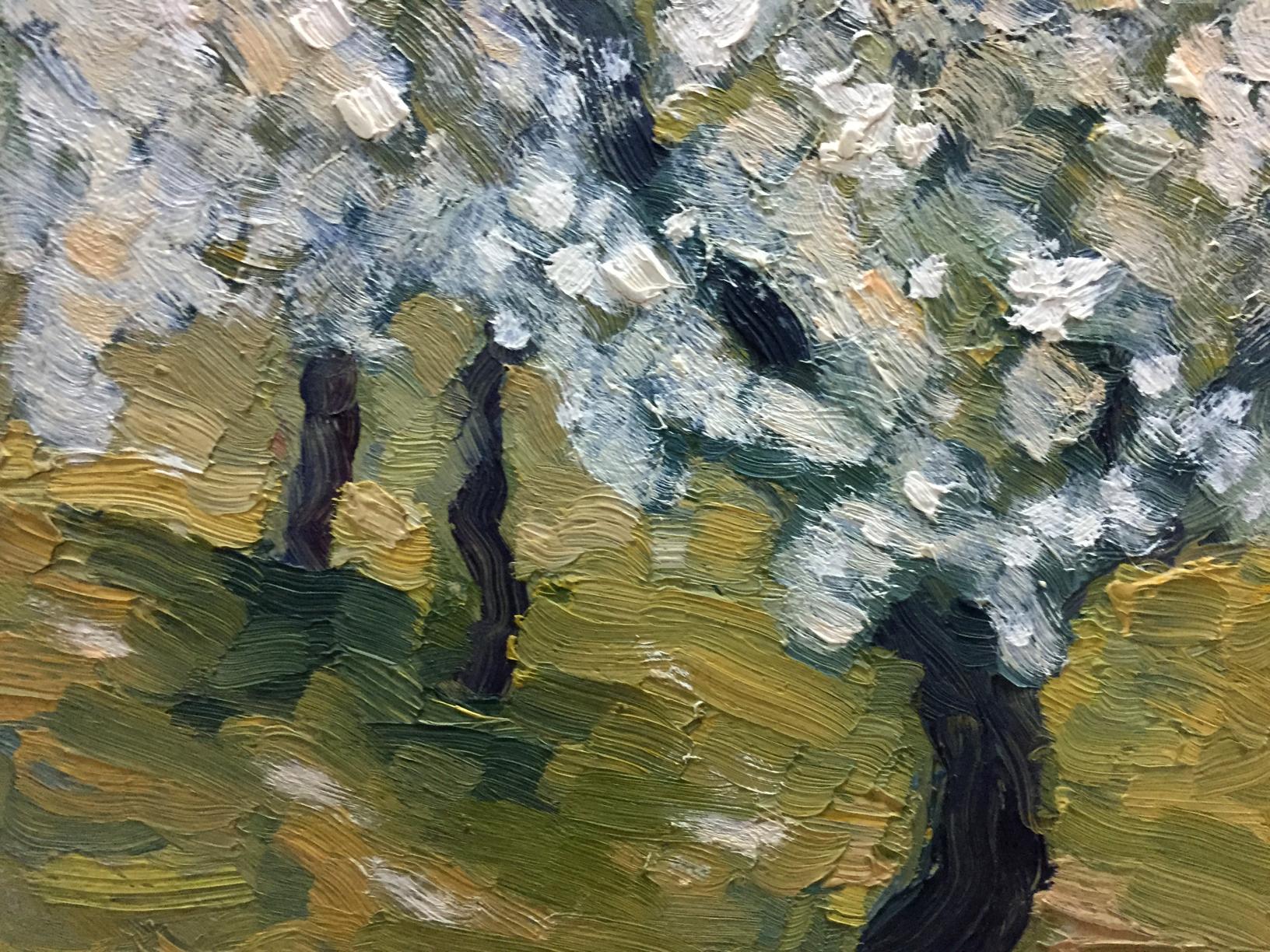 Oil painting Trees in the Garden by Dupliy Sergey Alexandrovich