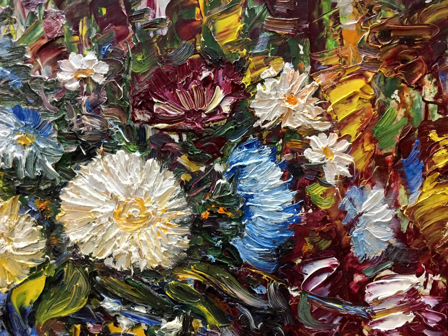 Vibrant impressionist oil painting Bouquet by Andreii Dmitrievich Chegodaev