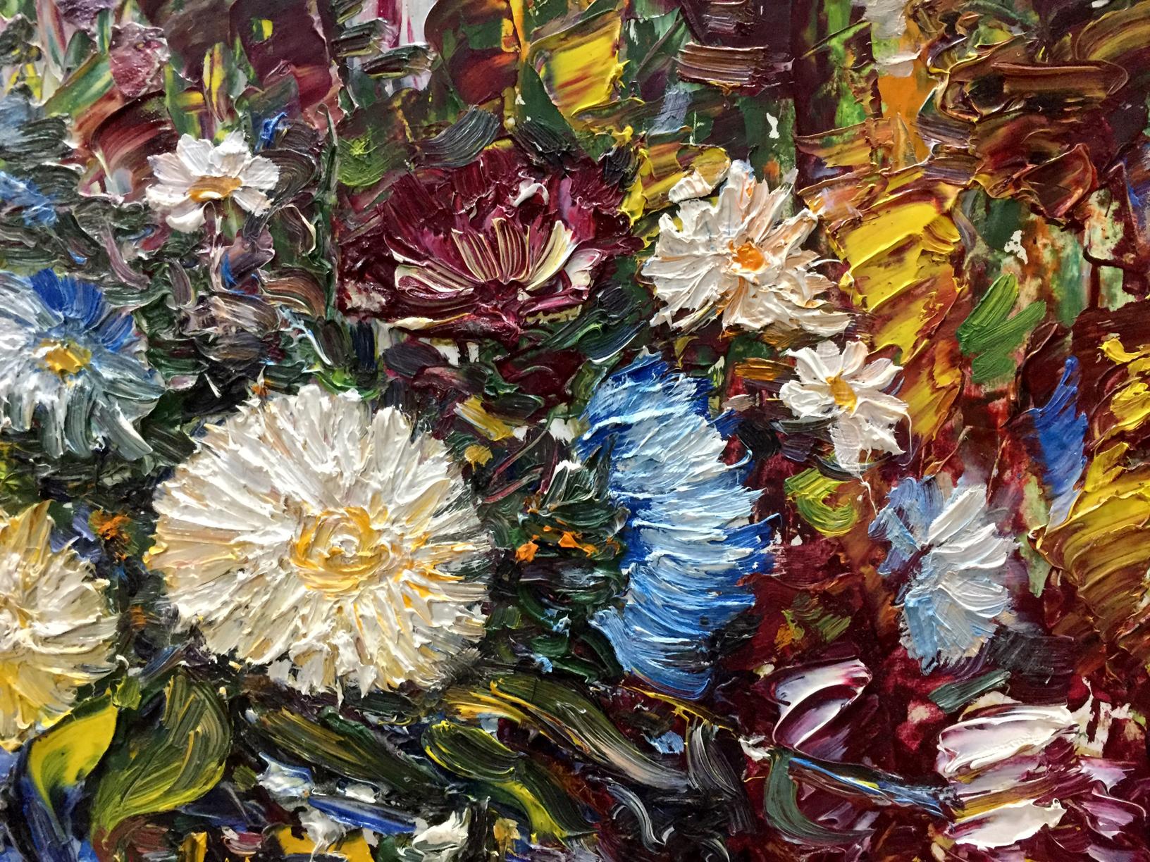 Vibrant impressionist oil painting Bouquet by Andreii Dmitrievich Chegodaev