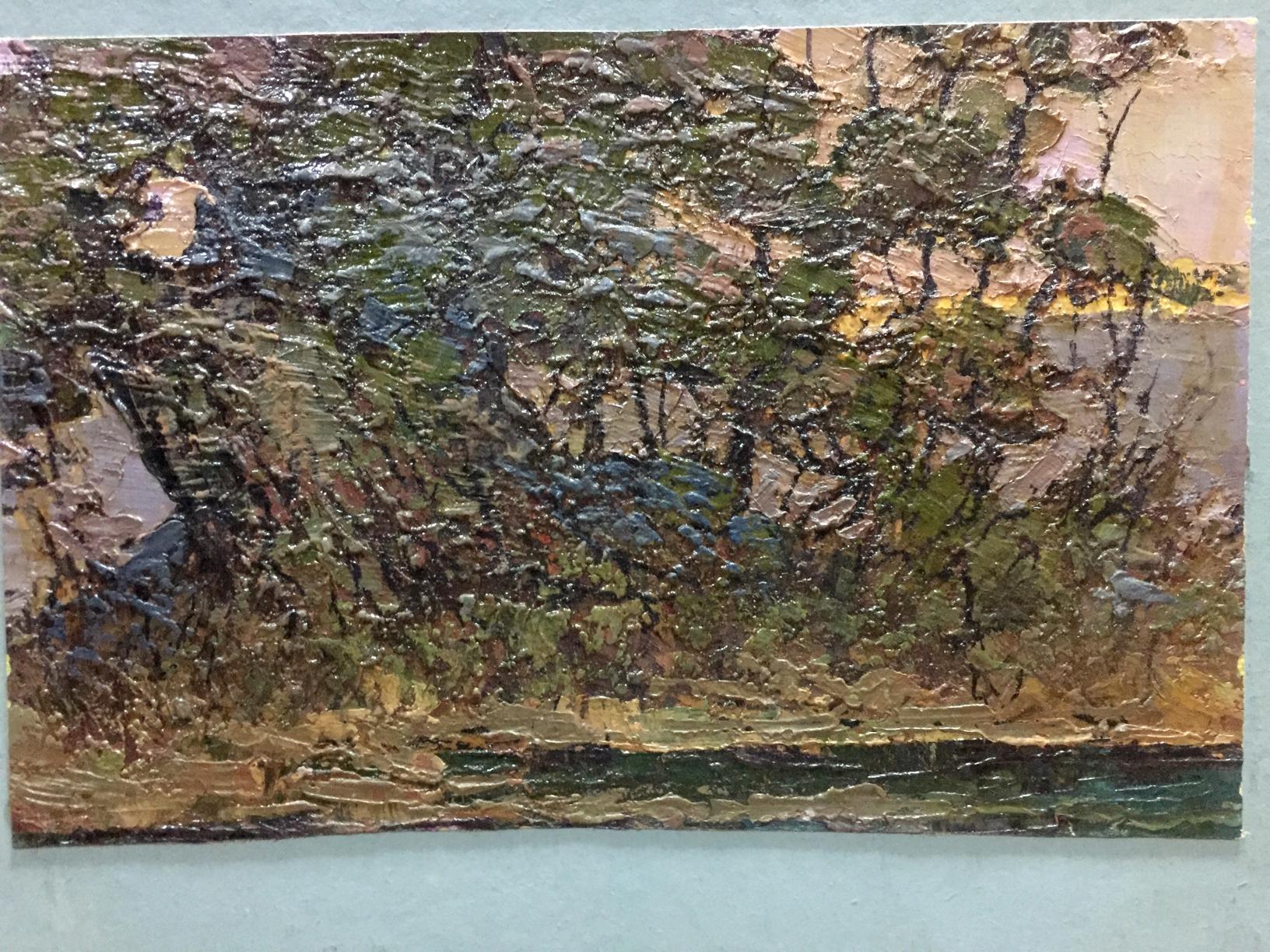 Oil painting Evening is coming