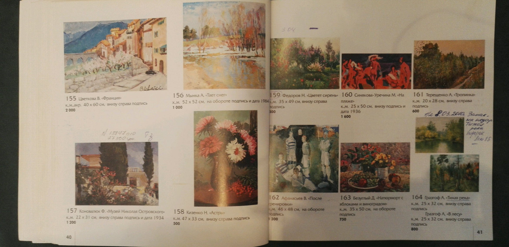 Oil painting Fruit on the table by Bezugly Danilo Ivanovich catalog page