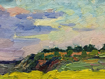 Oil painting Flower Field by Mordovets Andrey Nikitich vibrant landscape