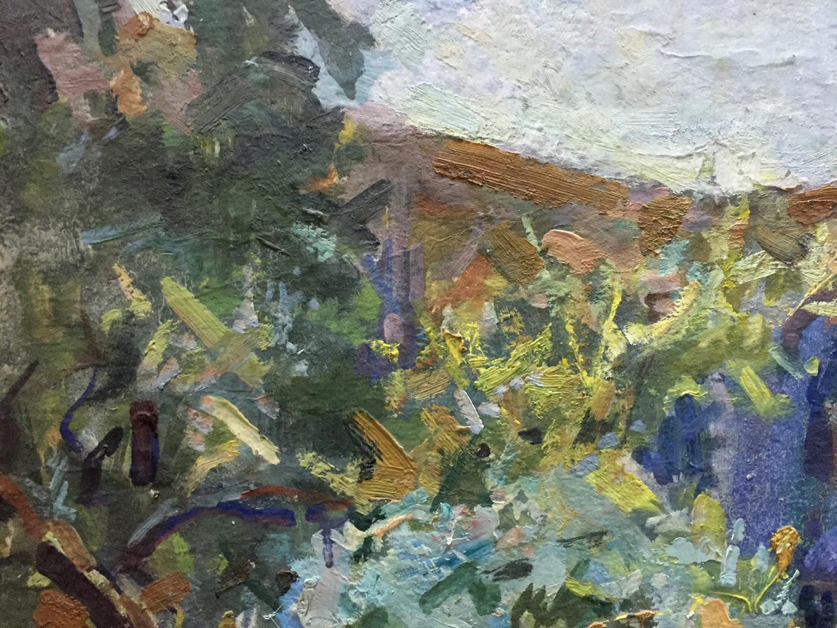 Oil painting Dreamers Yard by Puzyrevich Alexander Adamovich