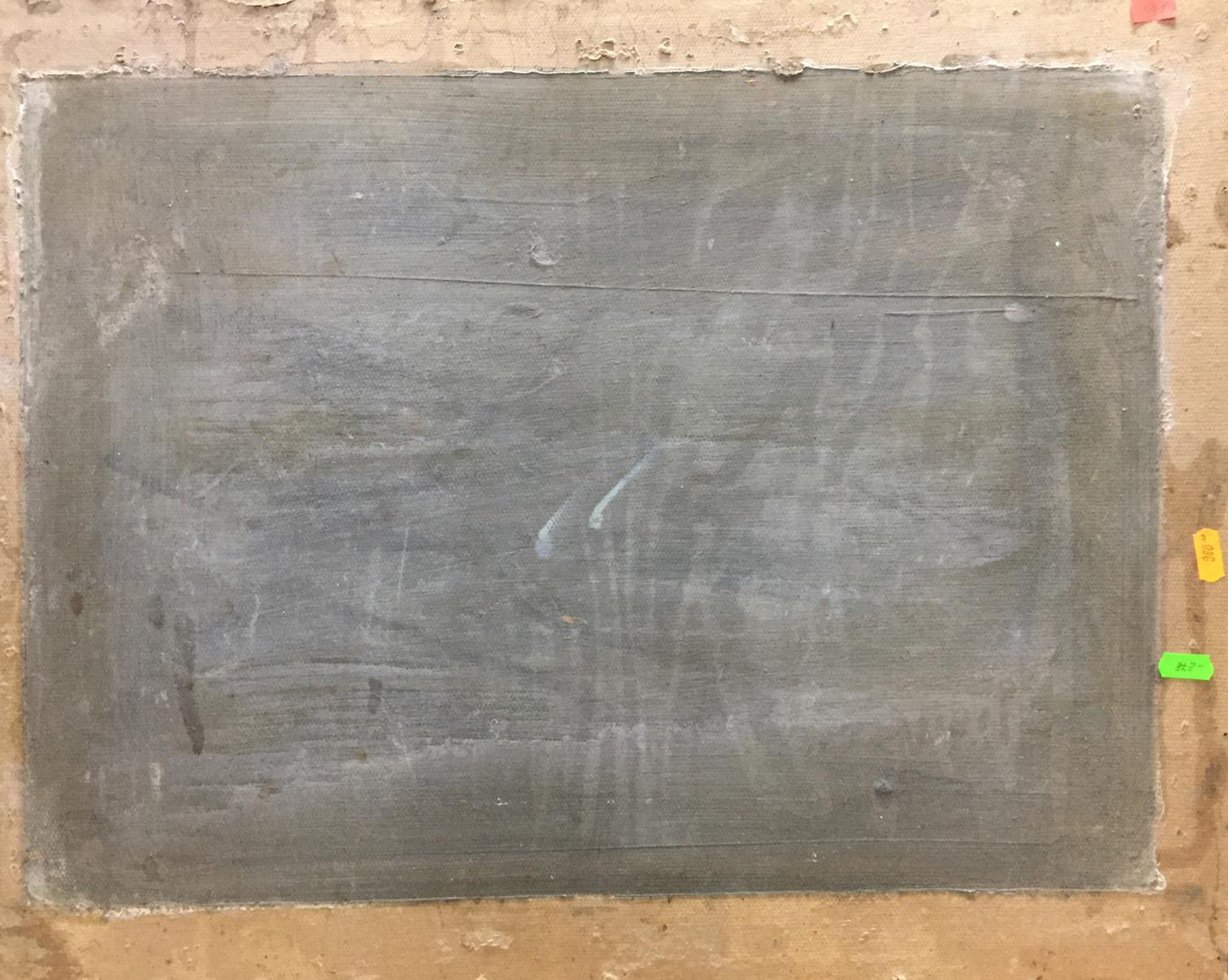 Gray concrete slab textured surface in Ship pier oil painting by Karelin Vyacheslav