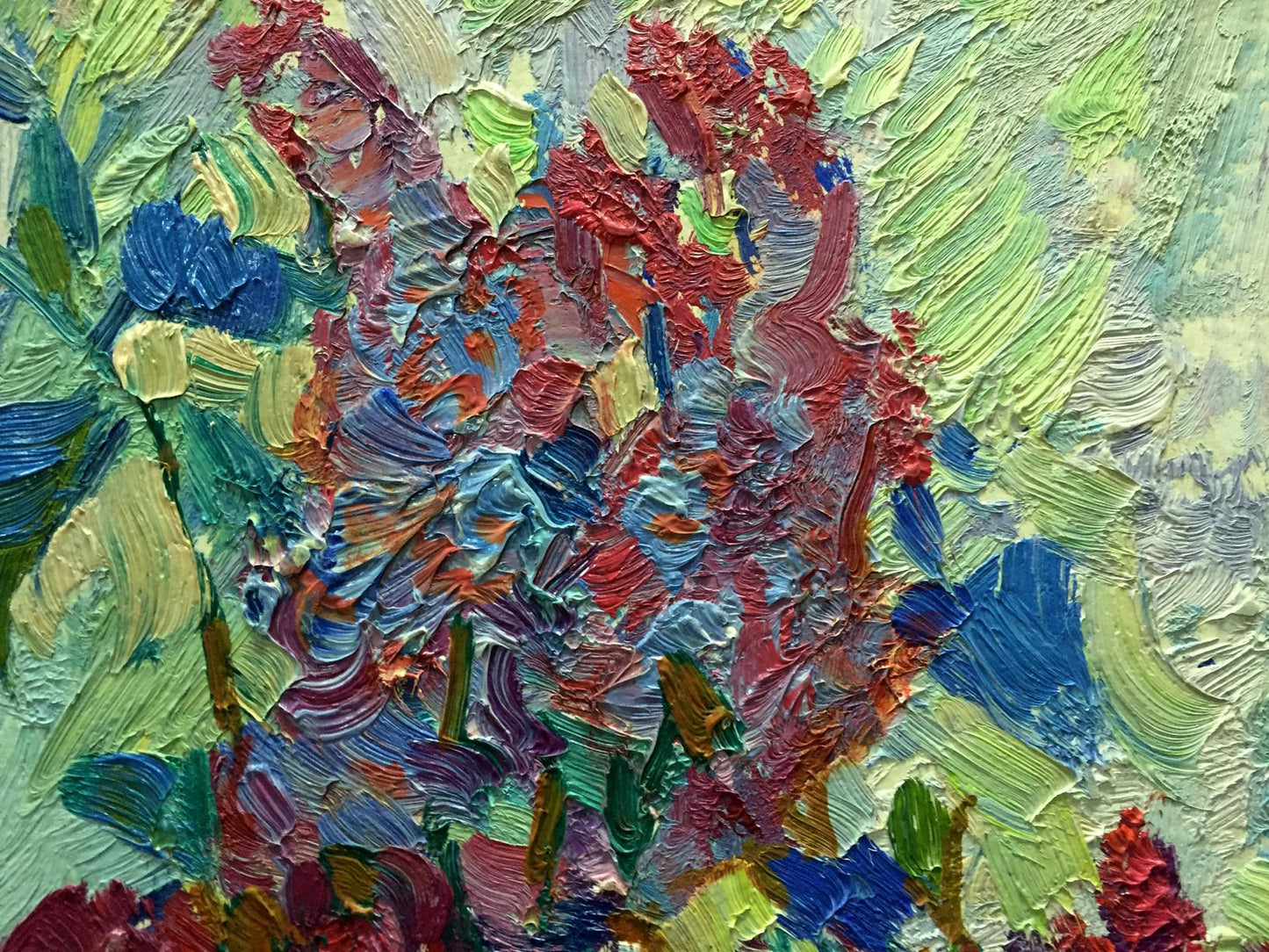 Vibrant impressionist oil painting Flowers by Vasily Chegodar