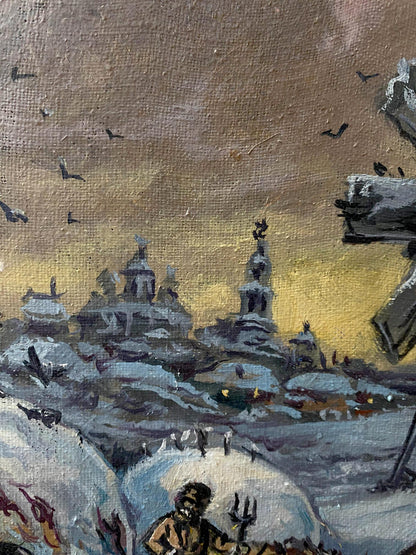 oil winter painting