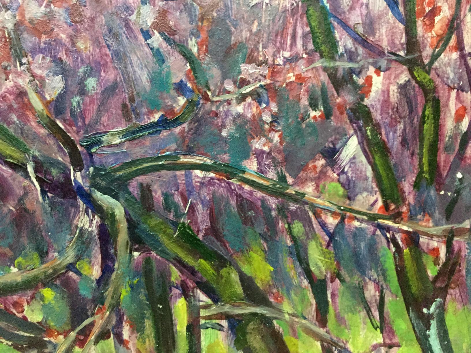 Oil painting of flower tree by Vasetsky Grigory Stepanovich