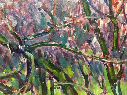 Oil painting of flower tree by Vasetsky Grigory Stepanovich