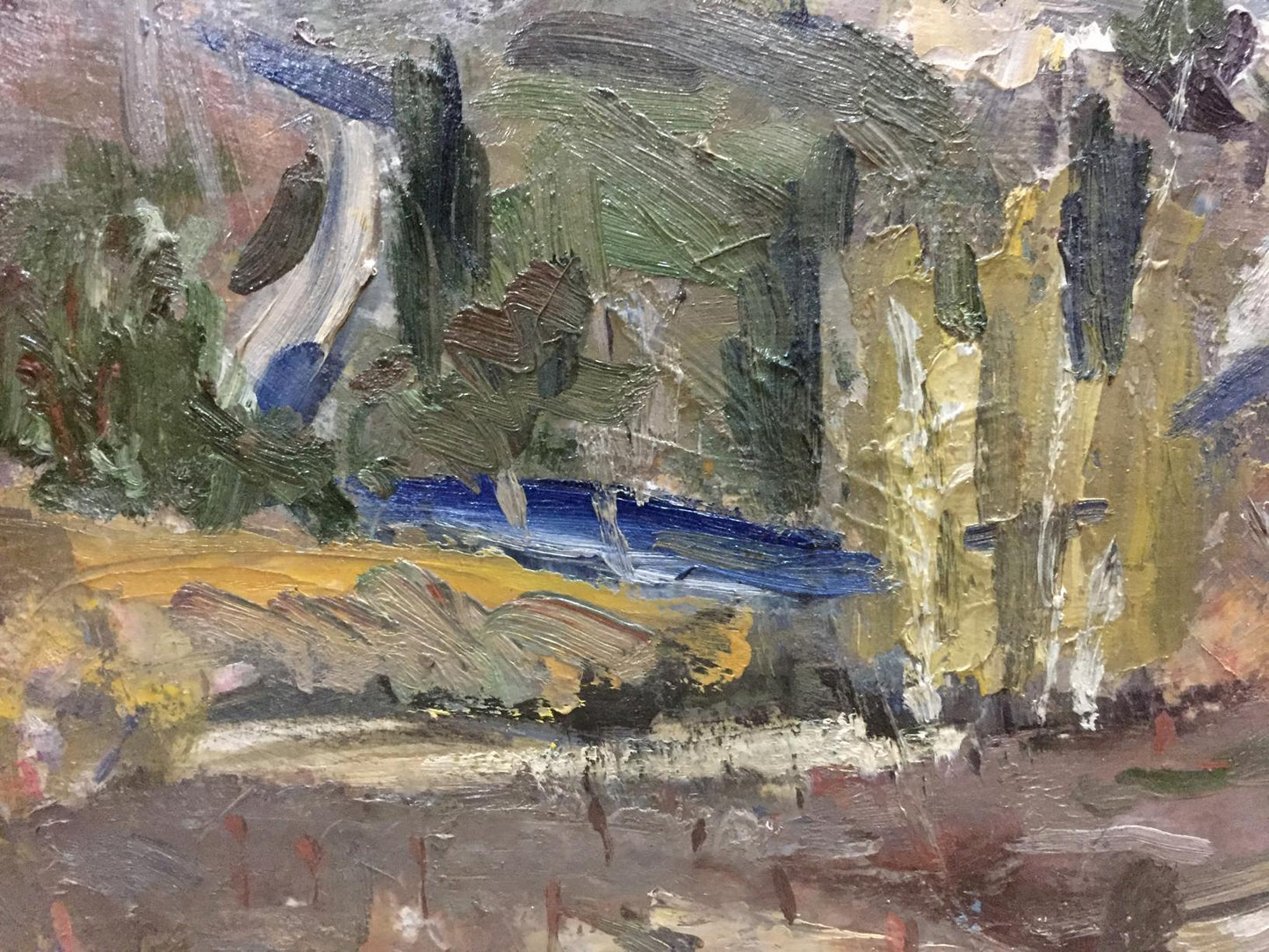 Oil painting of city landscape by Karelin Vyacheslav Dmitrievich