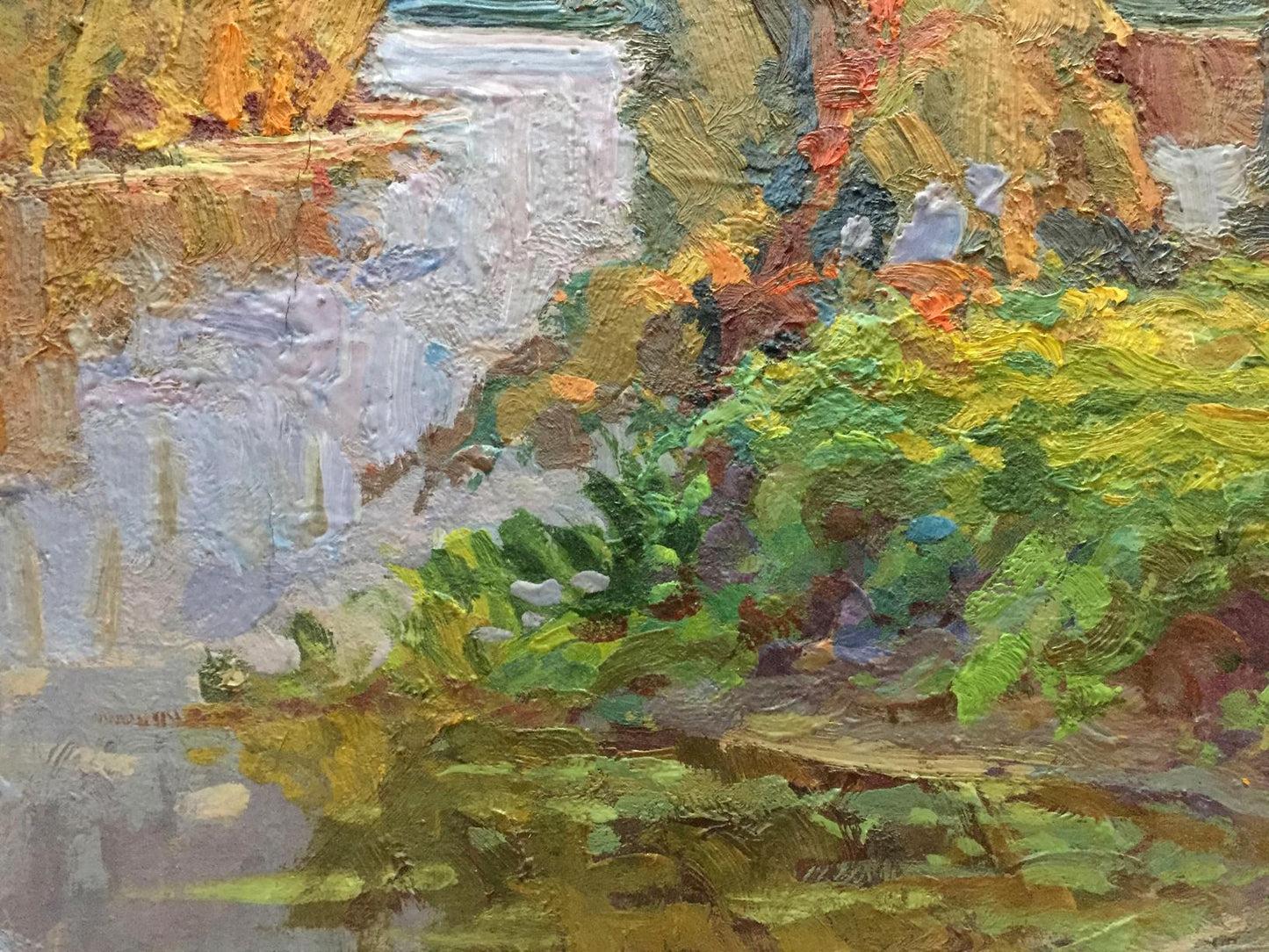 Oil painting Early morning by Fomin Anatoly Nikiforovich, impressionist landscape