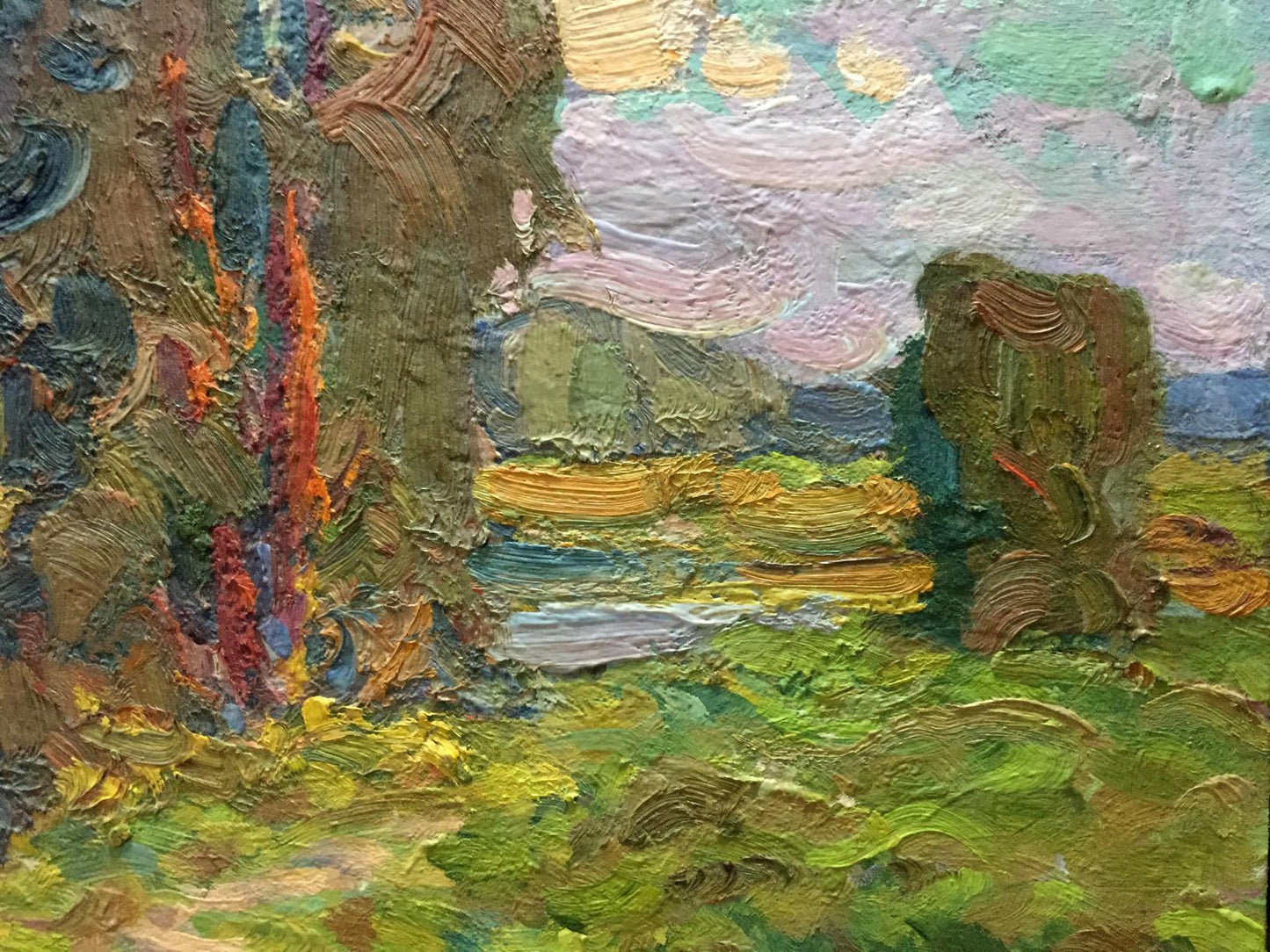 Impasto oil painting Early morning by Fomin Anatoly Nikiforovich