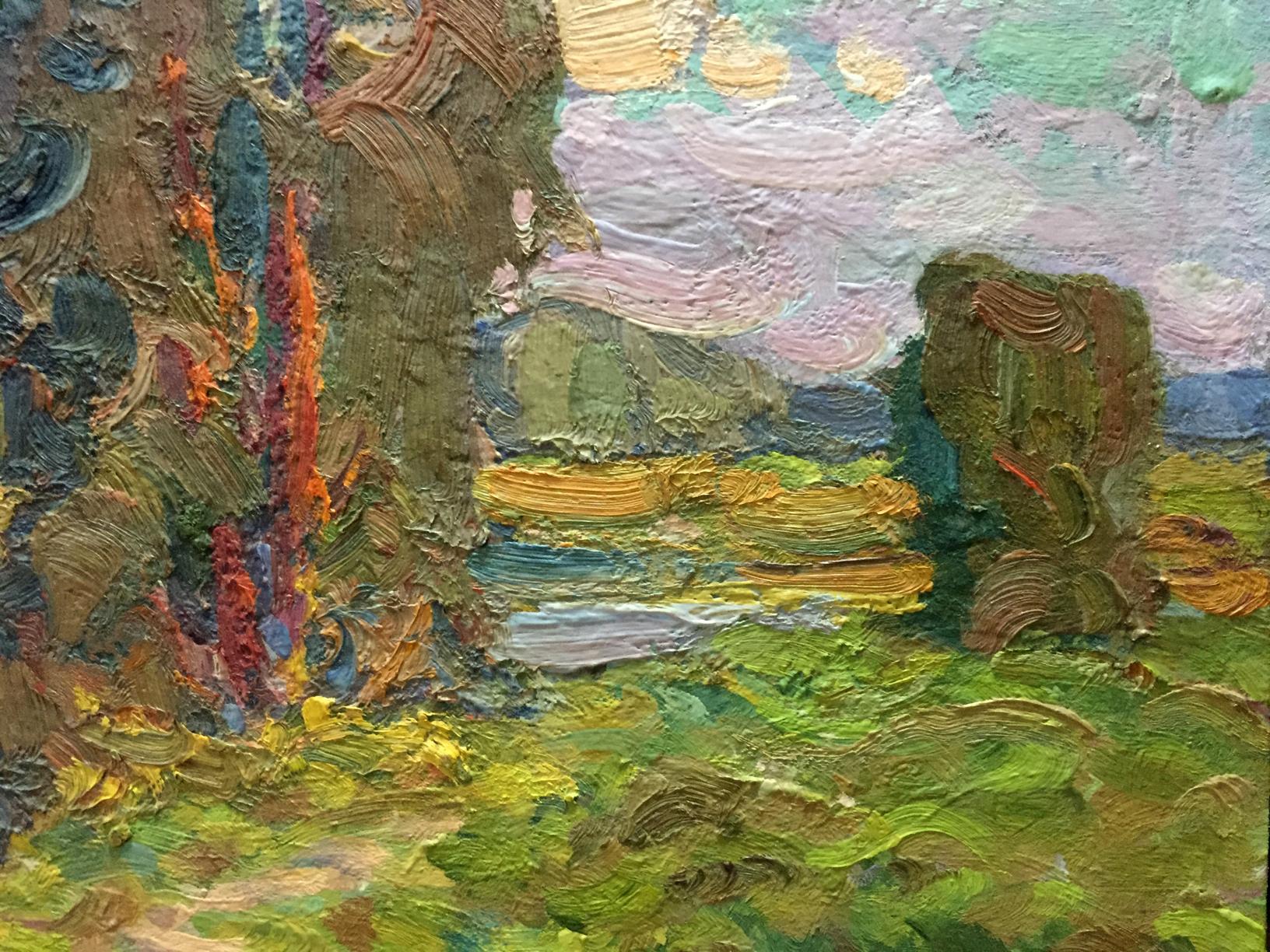 Impasto oil painting Early morning by Fomin Anatoly Nikiforovich