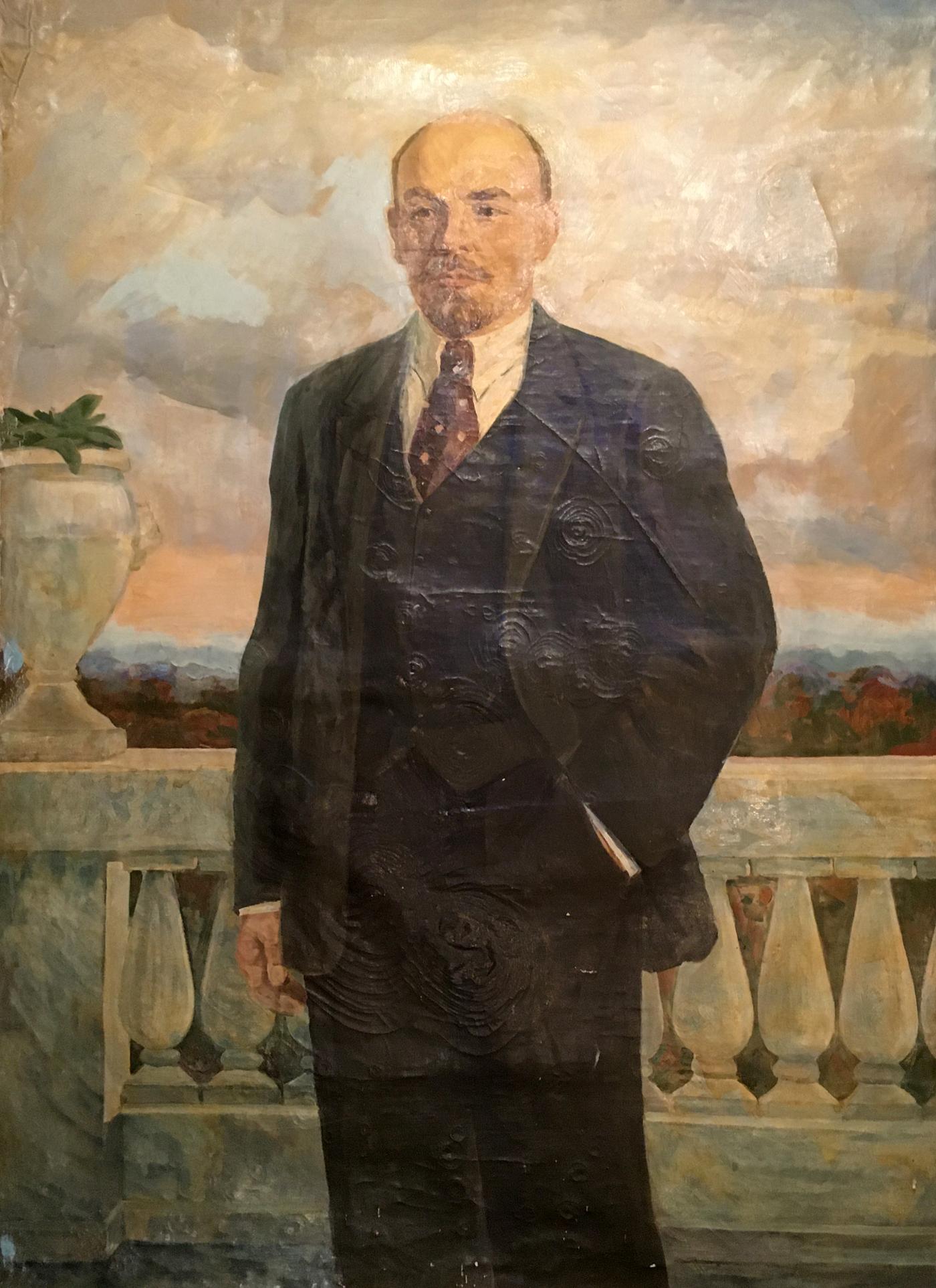 Oil painting portrait of Lenin by Dzhus Lyudmila Timofeyevna