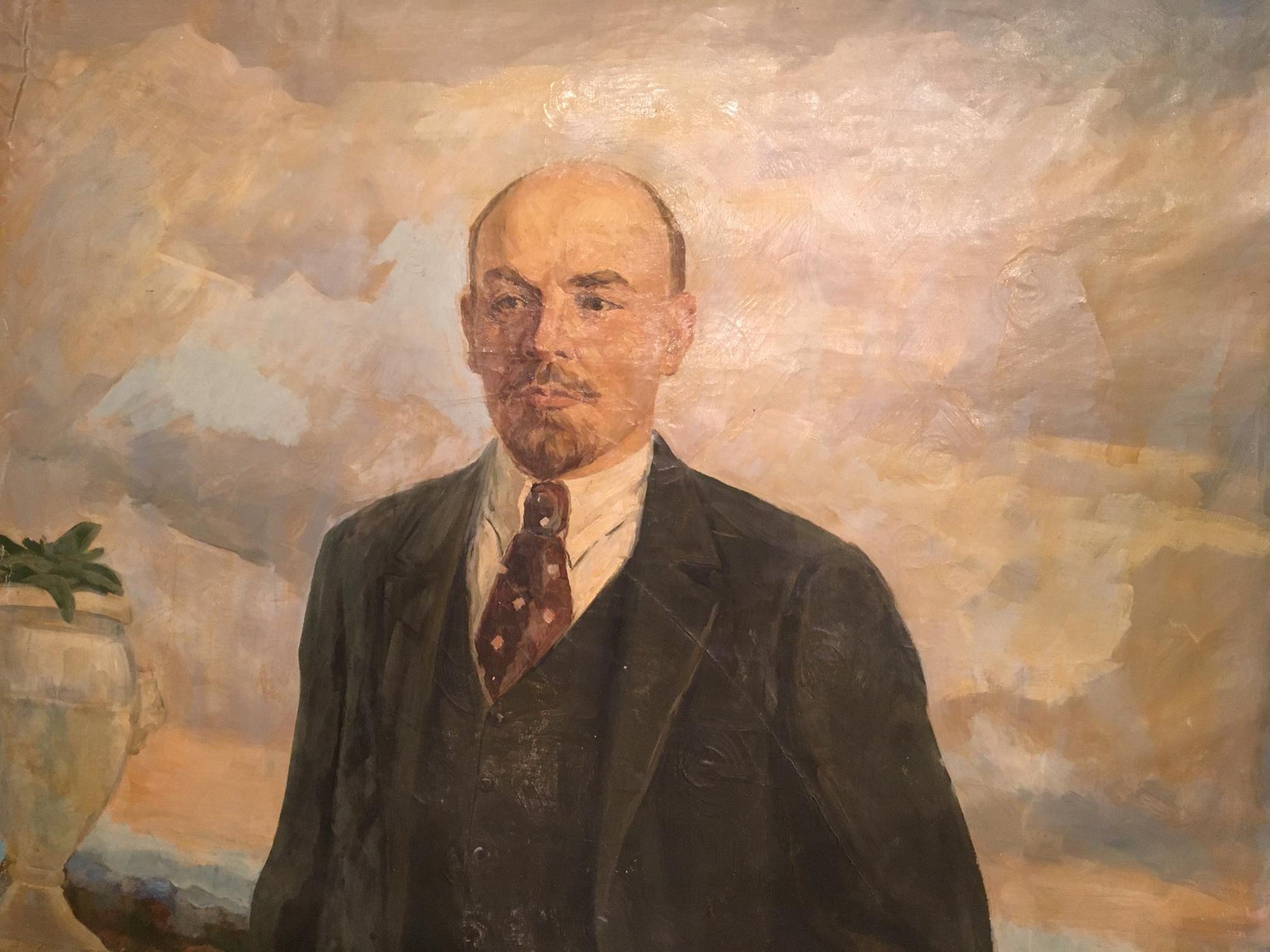 Oil painting portrait of Lenin by Dzhus Lyudmila Timofeyevna