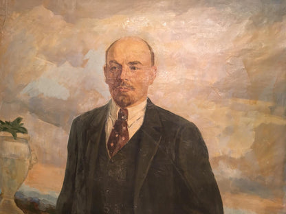 Oil painting portrait of Lenin by Dzhus Lyudmila Timofeyevna
