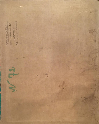 Back of Lenin portrait oil painting envelope by Muravyov A. S
